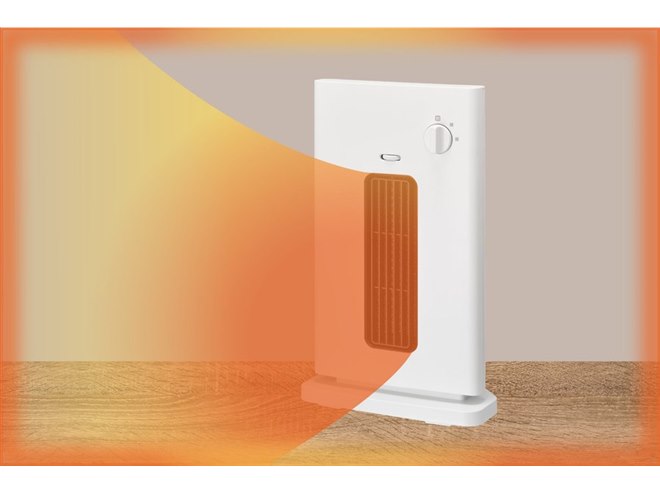 ドウシシャ、三角形状で部屋の隅にスッキリ置けるヒーター「コーナー
