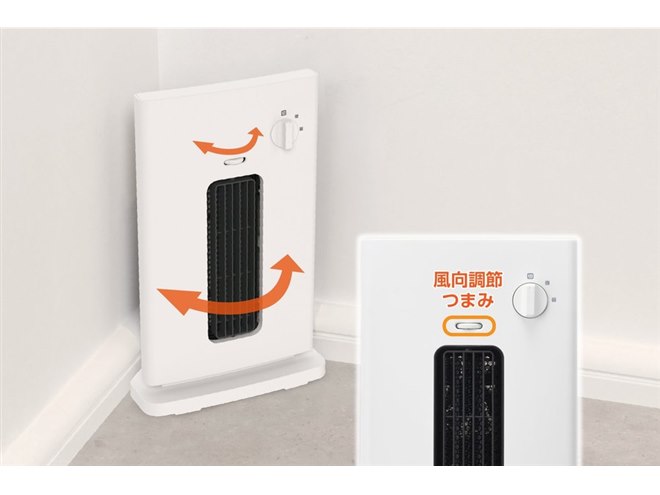 こころリピーター様割引き価格お取り置き 他の方は購入をお控え下さい ドウシシャ、三角形状で部屋の隅にスッキリ置けるヒーター「コーナー