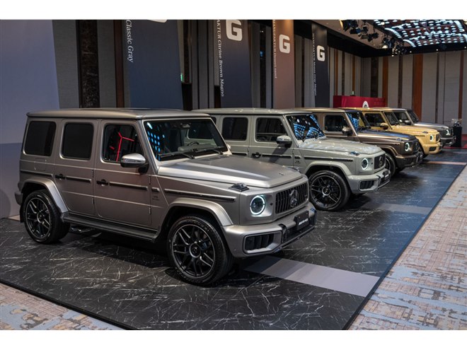 通常は選択できない特別な外装色を設定 「メルセデスAMG G63」の限定車