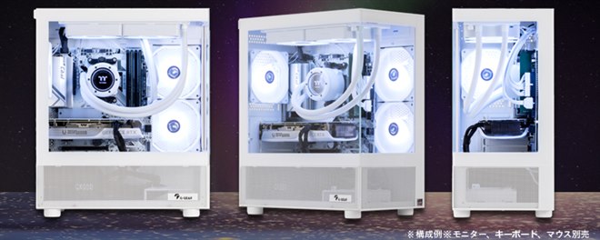 ツクモ、純白ケースのゲーミングPC「G-GEAR White Edition」新モデル
