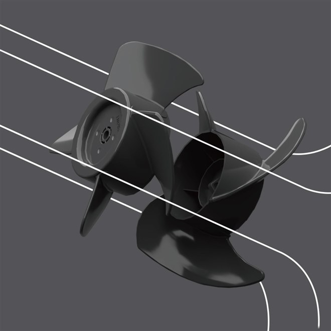リズム、2重反転ファンサーキュレーター「Silky Wind Circulator