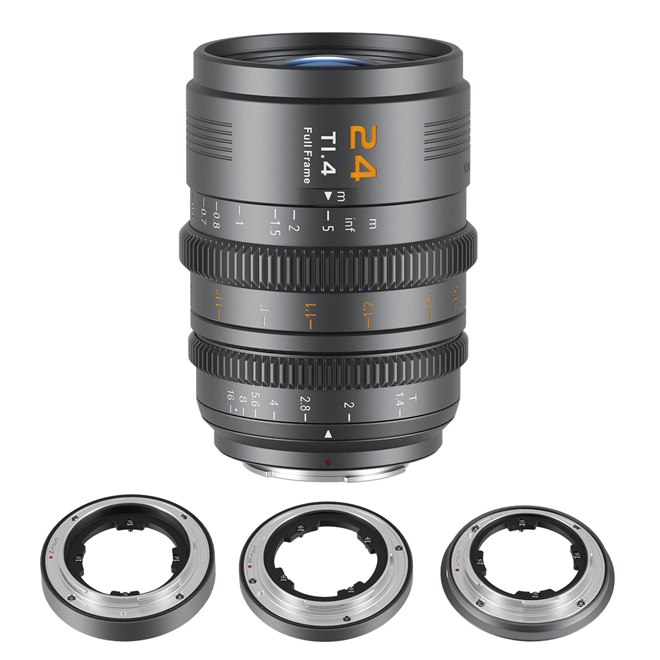 SIRUI、マルチマウントに対応した24mm広角レンズ「SIRUI VP-1 SIRUI、マルチマウントに対応した24mm広角レンズ「SIRUI VP-1