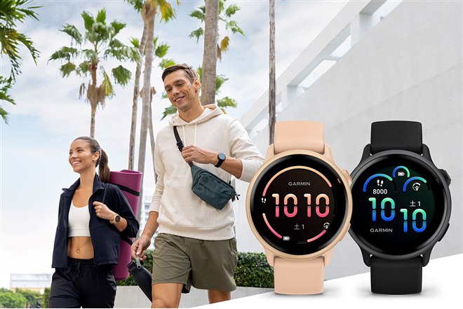 ガーミン、スマート起床アラームを搭載したGPSウォッチ「vivoactive 6 