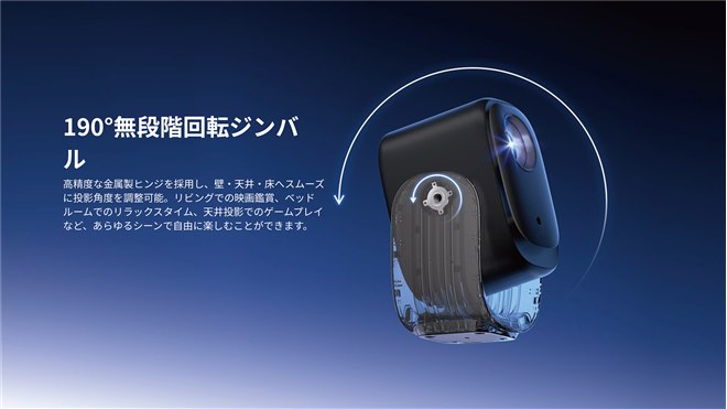 39,900円、天井にも投影できるミニプロジェクター「Dangbei N2