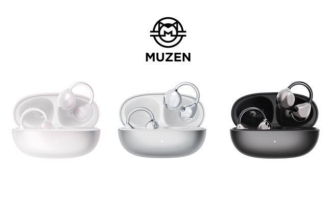 MUZEN、水滴をイメージした新感覚イヤーカフ型イヤホン「MUZEN