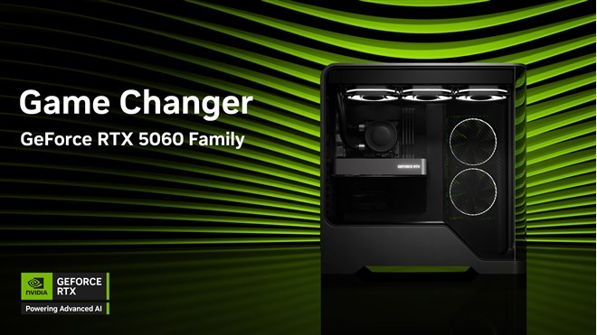 NVIDIA、ミドルレンジ向けGPU「GeForce RTX RTX 5060」シリーズを発表