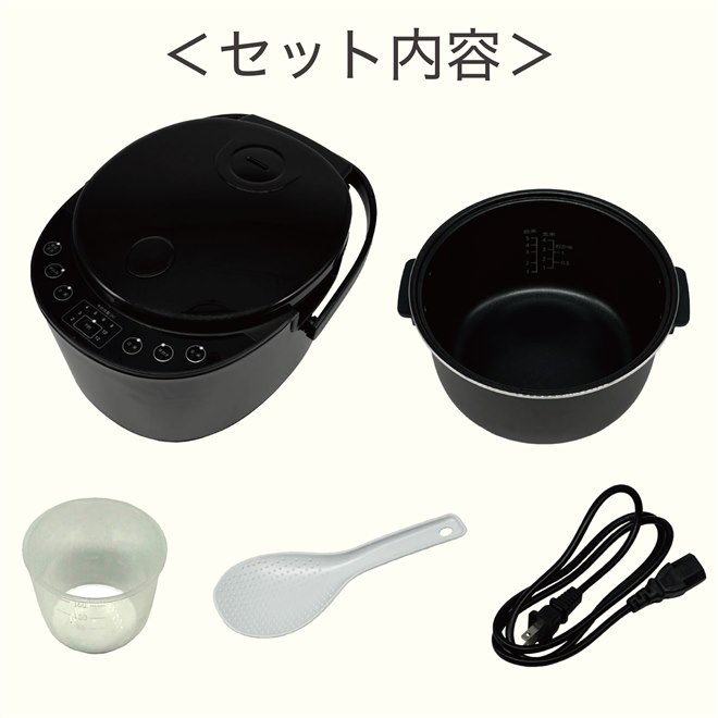 ダイアモンドヘッド、蒸し料理も作れる5合炊き炊飯器「GOHANDAKI