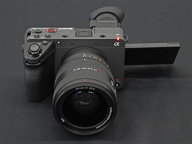 ソニー、チルト式ファインダー搭載の映像制作用カメラ「Cinema Line