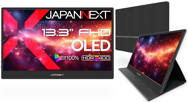 JAPANNEXT 13.3インチ IPSパネル搭載 4K(3840x2160)解像度