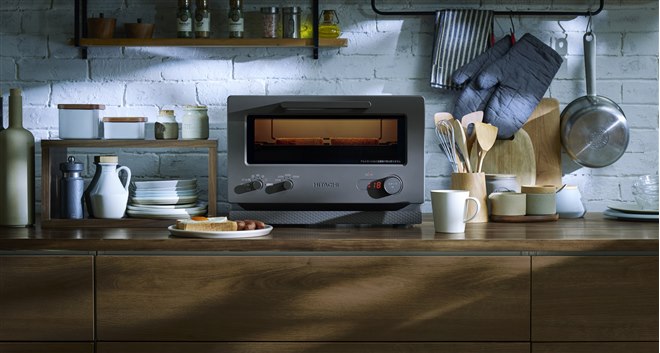 日立、トースターと単機能レンジを1台にまとめた「2 in1 トースター