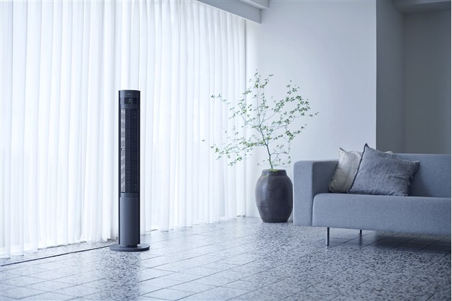 duux ホワイト　タワー duux、スリム＆大風量でどこにでも置けるタワーファン「Elevate