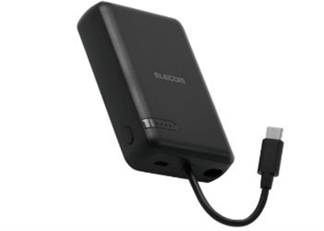 エレコム、スマホを充電しながらバッテリー本体も充電できるモバイル