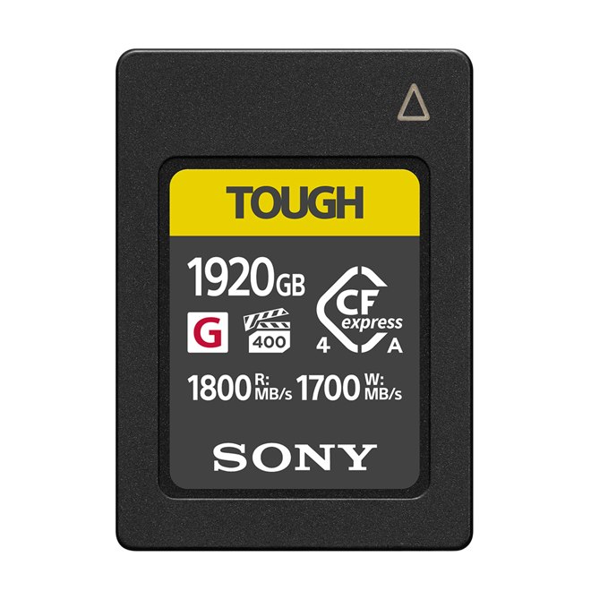 ソニー、VPG400に準拠したCFexpress Type Aカードの1920GB/960GBモデル