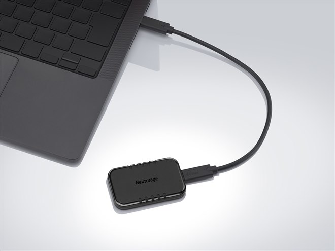 Nextorage、USB 40Gbps対応のポータブルSSD「NX-P4SEシリーズ