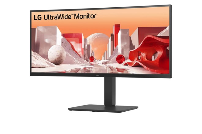 LG 曲面ディスプレイ 高解像度 本体 LG、3440×1440表示の34型ウルトラワイド曲面ディスプレイ
