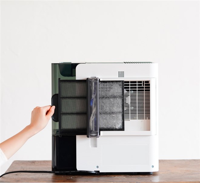 ハイブリッド式加湿器　ダイニチ　新品フィルター、トレイ付き 加湿フィルターも水トレイも洗わなくていい！ ダイニチの
