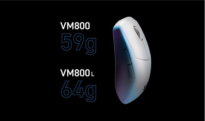 新型 VM800L ゲーミングマウス 白 エレコム、500μs以下の反応速度を実現したワイヤレスゲーミング