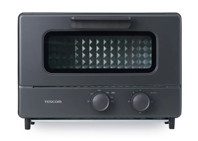 テスコム、コンパクト設計のオーブントースター「TSB51A-K」「TSB60A-K