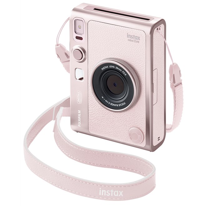 富士フイルム、「instax mini Evo」にやさしいピンクカラーの