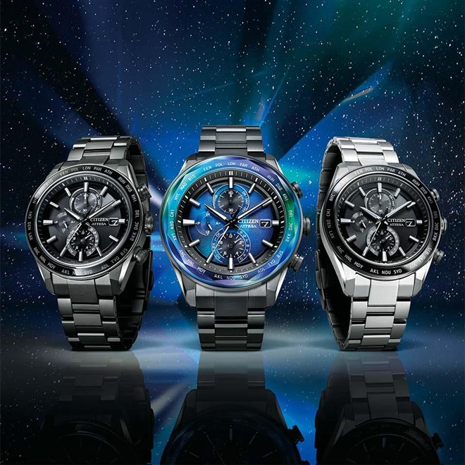 【お値引限界】シチズン アテッサ　エコドライブ　チタン製　ソーラー電波時計 dショッピング |シチズン アテッサ エコドライブ電波 千鳥格子