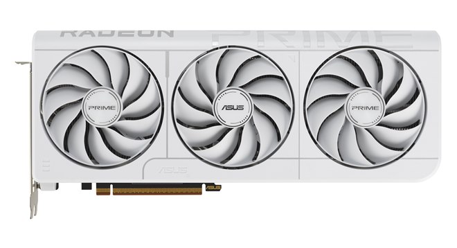 ASUS、「Radeon RX 9070 XT」を搭載したビデオカードのホワイト