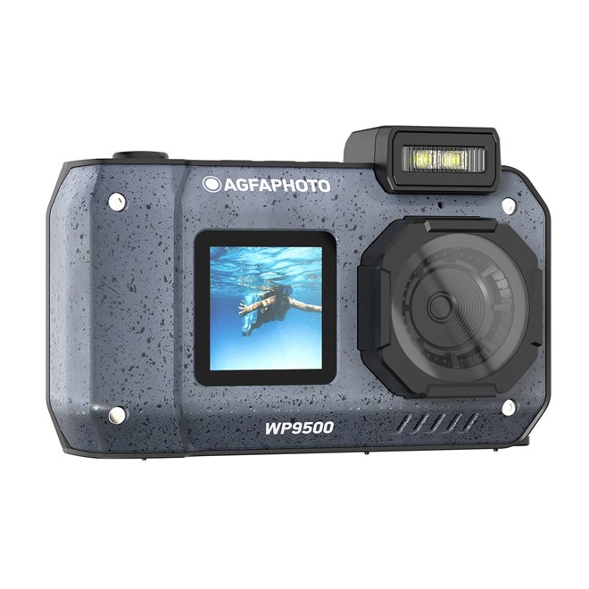 AGFA、IP68対応＆両面液晶で水中撮影も自撮りも簡単操作のコンデジ