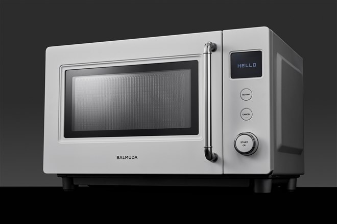 バルミューダ、コンパクト設計の単機能電子レンジ「BALMUDA The