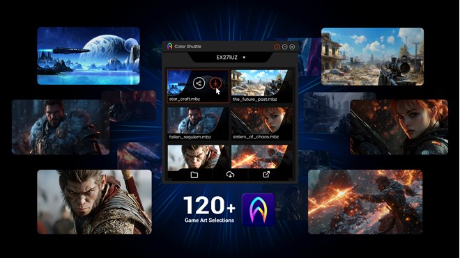 BenQ、“ゲームアートモニター”のビジュアル体験が楽しめる26.5型4K