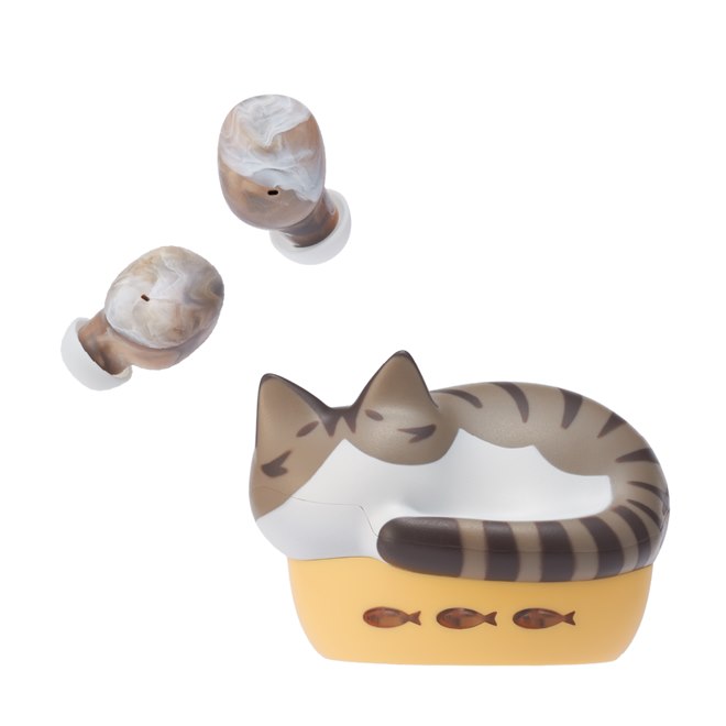 ラディウス、猫がモチーフの完全ワイヤレスイヤホンに「サバトラ」と