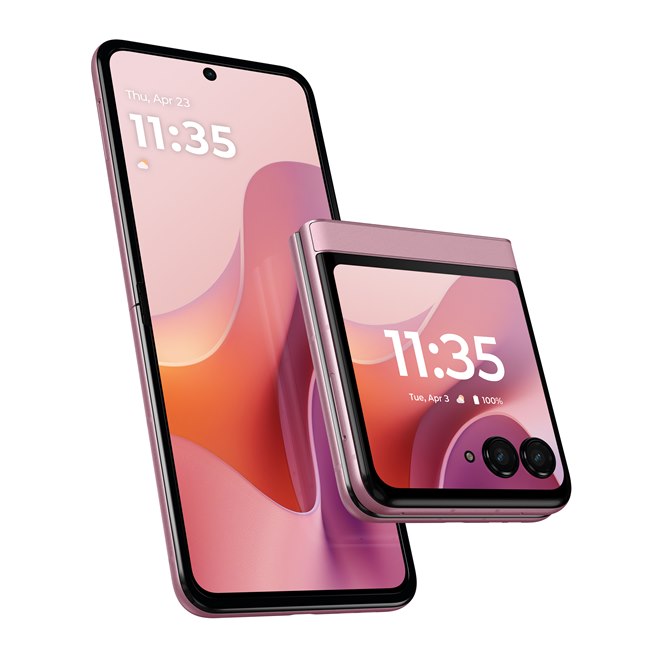 Motorola スマートフォン 本体 ピンク 約6.5インチ モトローラ、折りたたみスマホ「motorola razr 60」シリーズを10