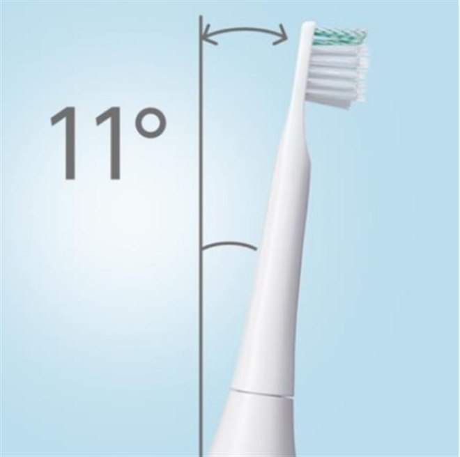 オムロン、薄型アーチ状ヘッドが奥歯の奥まで磨ける音波式電動歯ブラシ