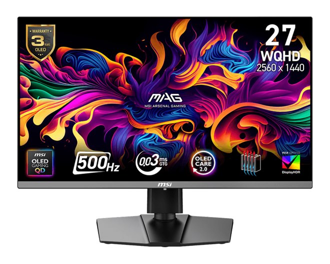 ゲーミングモニター 有機EL QD-OLED 26.5インチモニター ASUS、WQHD/240Hz駆動の26.5型有機ELゲーミングモニター - PC Watch
