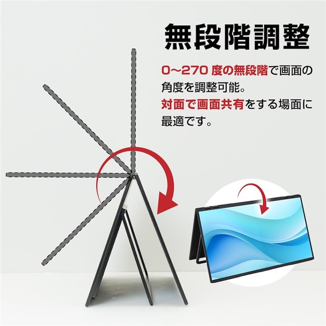 サンコー、上下2画面が回転する「23.8インチ上下2画面拡張デュアル