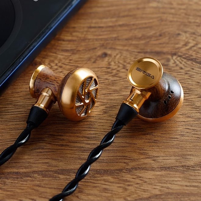 SIVGA、天然木ハウジングを採用したインナーイヤー型有線イヤホン