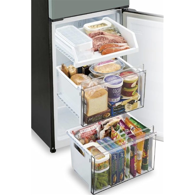 AQUA、“くすみカラー”で大容量冷凍室搭載の少人数世帯向け160L