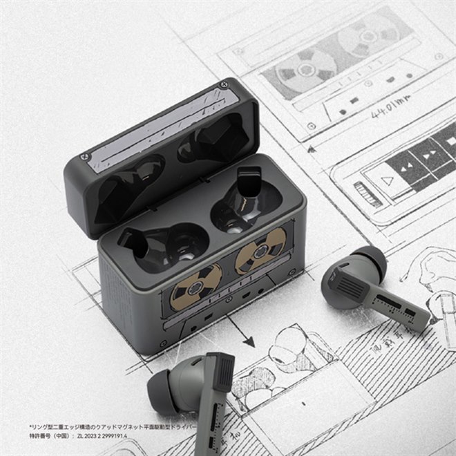 水月雨、平面磁界型ドライバーやANCを搭載した完全ワイヤレスイヤホン