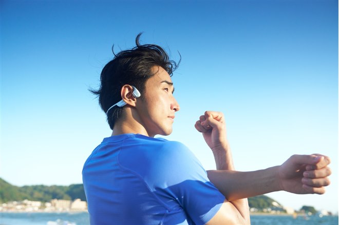 週末限定出品　SHOKZ OpenRun ブルー Shokz OpenRun Blue ショックス ワイヤレスイヤホン 骨伝導 オープン