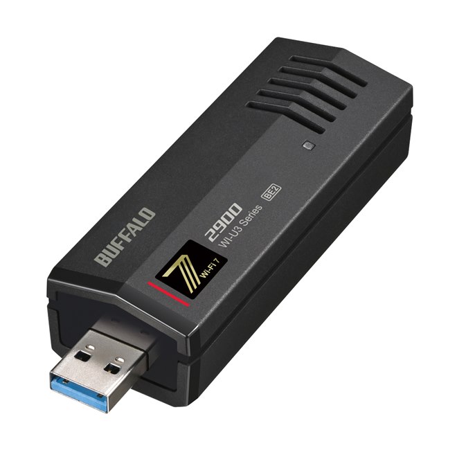 バッファロー、Wi-Fi 7対応のUSB接続アダプター「WI-U3-2900BE2