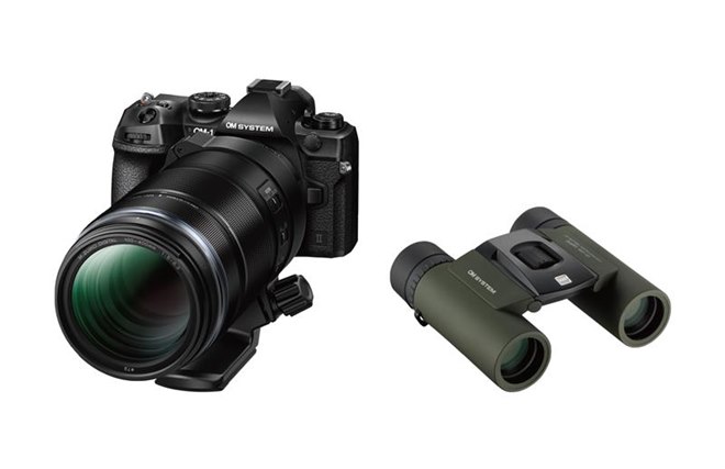 OMデジタル、双眼鏡をセットにした「OM-1 Mark II 100-400mm II 超望遠