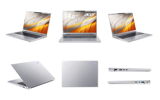 エイサー、最大約18.5時間駆動する14型WUXGAノートPC「A14-61M-F56Y