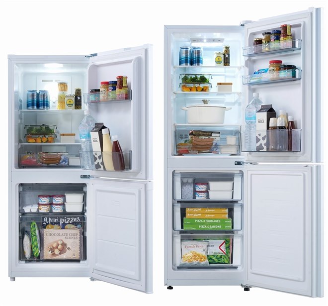 ツインバード、冷凍室が使いやすい少人数世帯向けの2ドア冷蔵庫140L