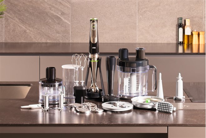 ブラウン、1台14役の「ブラウン マルチクイック 9 ハンドブレンダー