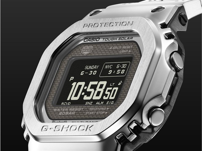 カシオ、フルメタルG-SHOCK初のMIP液晶搭載モデル「GMW-BZ5000」3機種