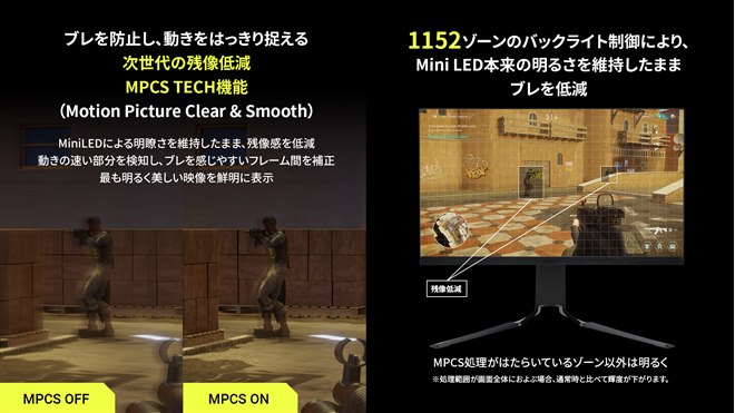 GRAPHT、QD-mini LEDを採用した320Hzの27型WQHDゲーミングモニター