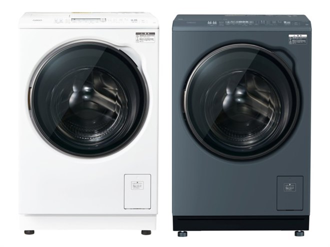 AQUA、奥行スリム化やスクエアデザインを採用したドラム式洗濯乾燥機