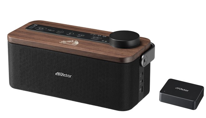 ビクター、天然木デザインを採用したテレビ用手元スピーカー「SP