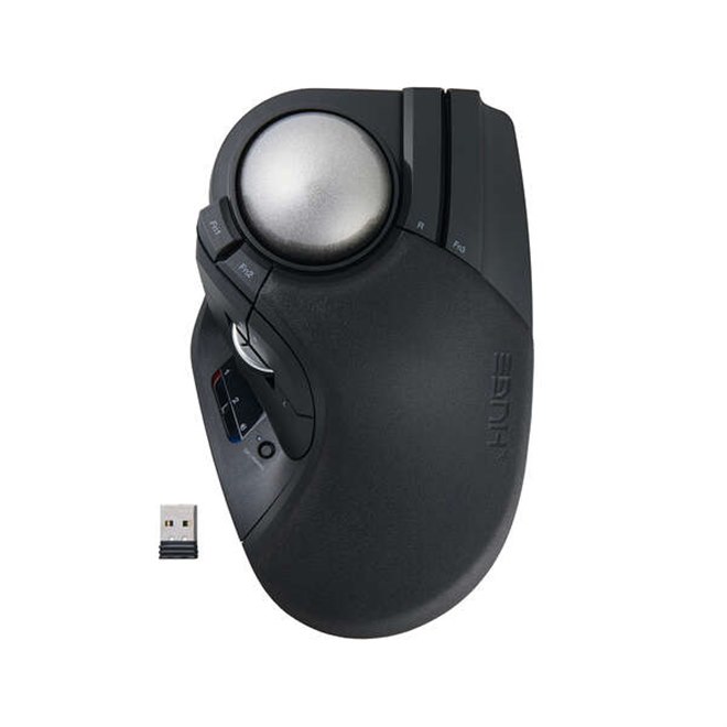 【ほぼ新品】ELECOM HUGE PLUS エレコムの大型トラックボールが8年ぶりに帰還！ 直径約52mmのボールを