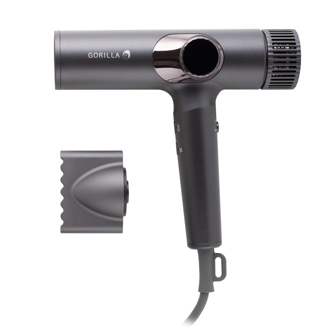 m*o様 ゴリラ ドライヤー ドウシシャ、最大風速約63.91m/秒の“爆風”ヘアドライヤー「ゴリラの