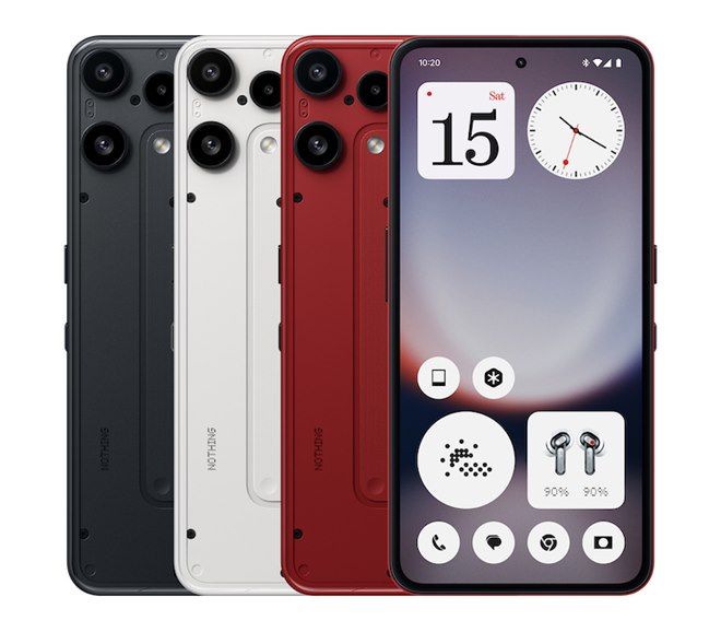 42,800円、シースルーを採用した6.77型スマホ「Nothing Phone (3a