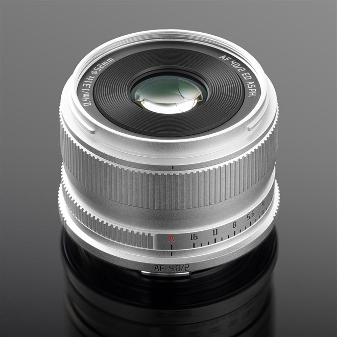 TTArtisan、AF対応の標準単焦点レンズ「TTArtisan AF 40mm f/2